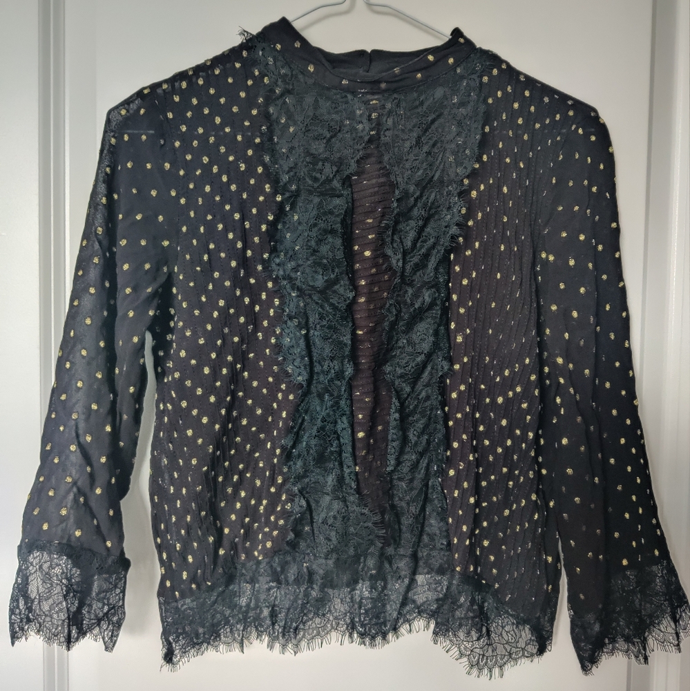 Topshop semi sheer blouse
